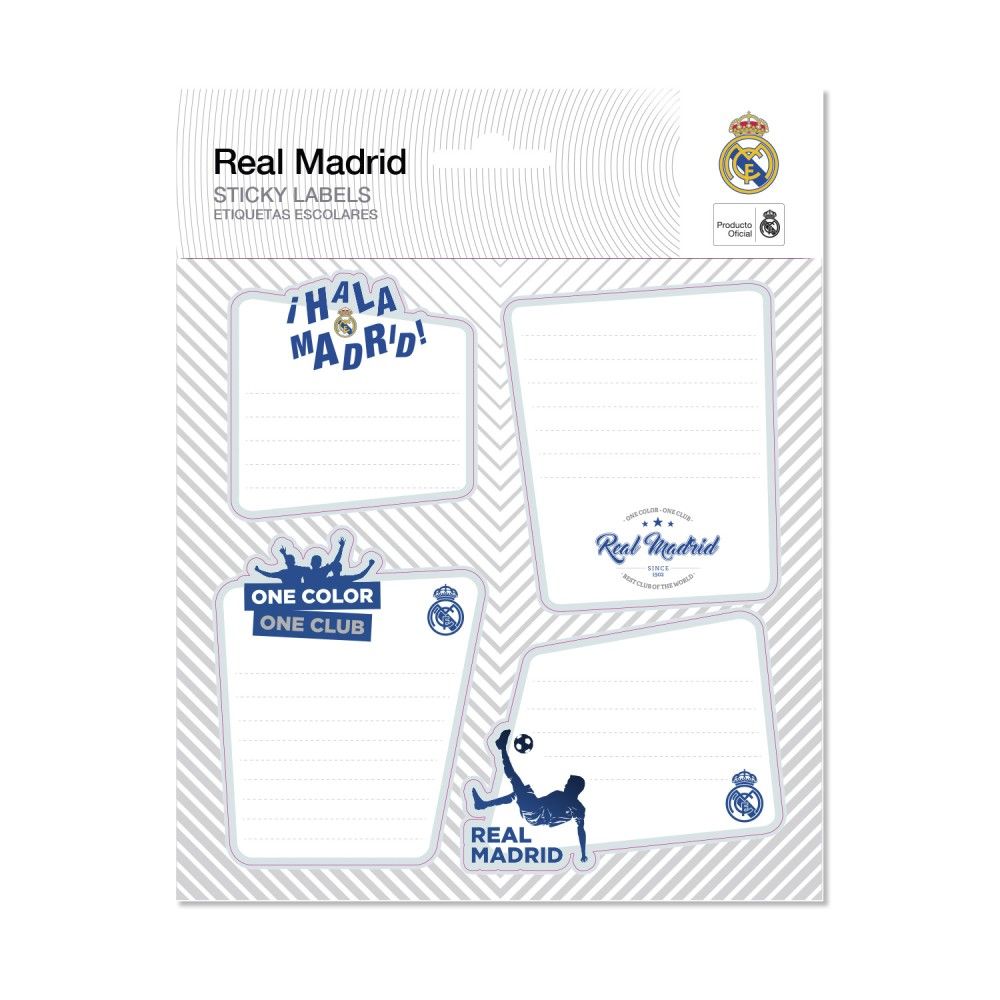Grupo Erik - Real Madrid Premium SelfAdhesive Selbstklebende Etiketten - Mehrfarben